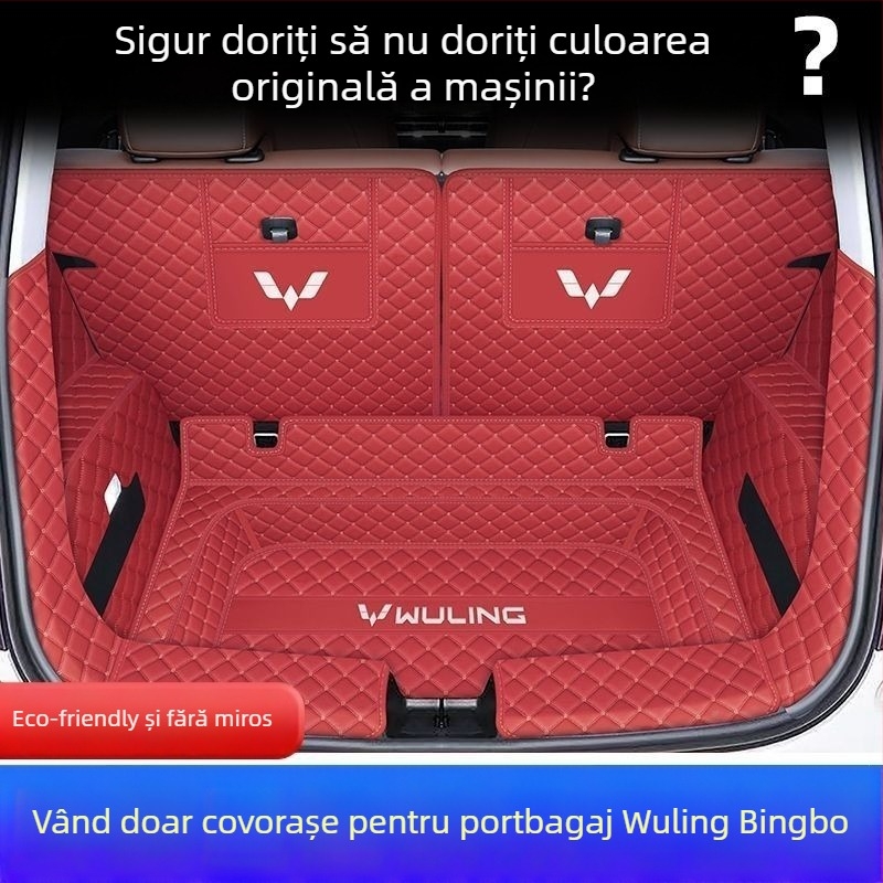 Covoraș portbagaj Wuling Binguo – acoperire completă, suprafață antiderapantă, material TPE + XPE