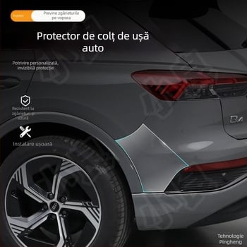 Chiwick TPU film protector transparent pentru Audi Q4 e-tron: protecția colțurilor ușilor din față și din spate și a pragurilor laterale ale caroseriei