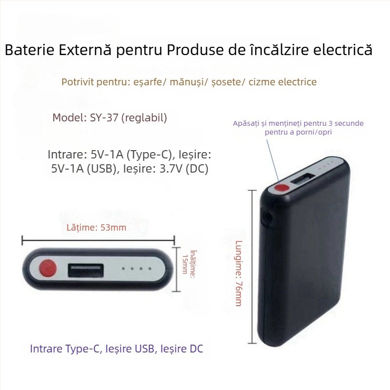 Șosete încălzite din bumbac, unisex, reîncărcabile, cu temperatură reglabilă