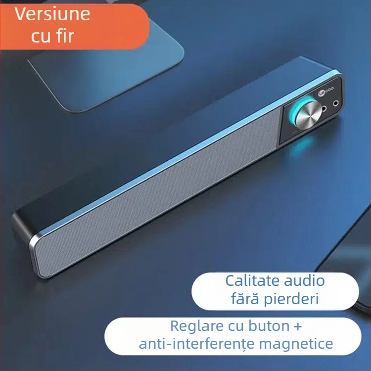 Lecoo DS102 Difuzor de birou cu fir, subwoofer și Bluetooth, pentru laptop și desktop