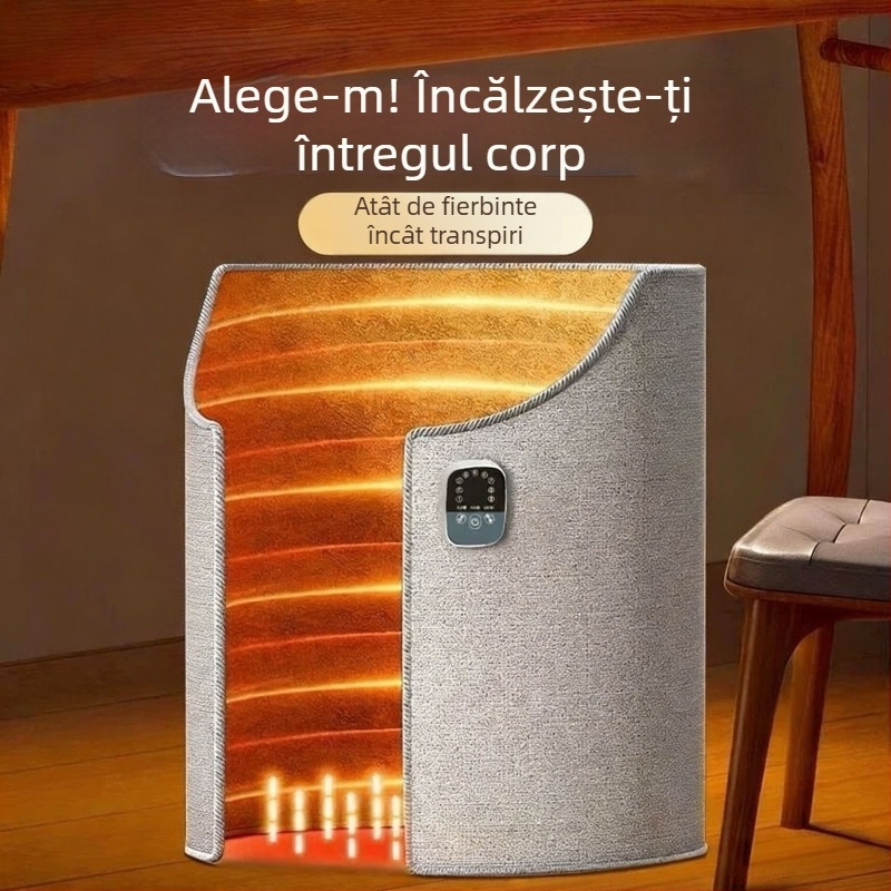 Încălzitor de picioare pentru birou – 3 trepte în jurul piciorului, mecanic, 220V, 200W, încălzire prin priză