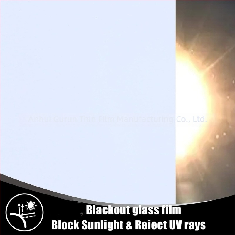 Film de geam PVC 3D electrostatic curcubeu – fără adeziv, UV rezistent, intimitate, pentru living, dormitor, baie