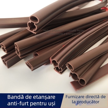 Bandă de etanșare pentru ușă, în formă de I, autoadezivă, rezistentă la uzură și la îmbătrânire, rezistentă la vânt și izolație termică.