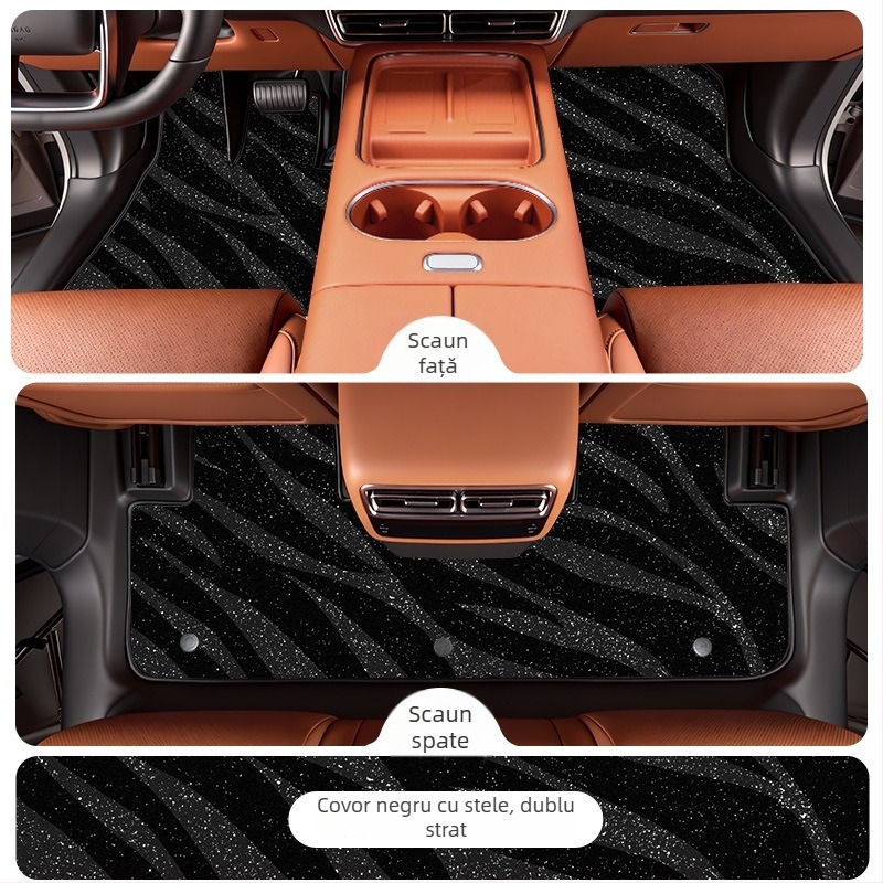 Covorașe de podea din TPE pentru Li Auto i6 2025, specifice vehiculului, personalizabile, imprimare logo disponibil