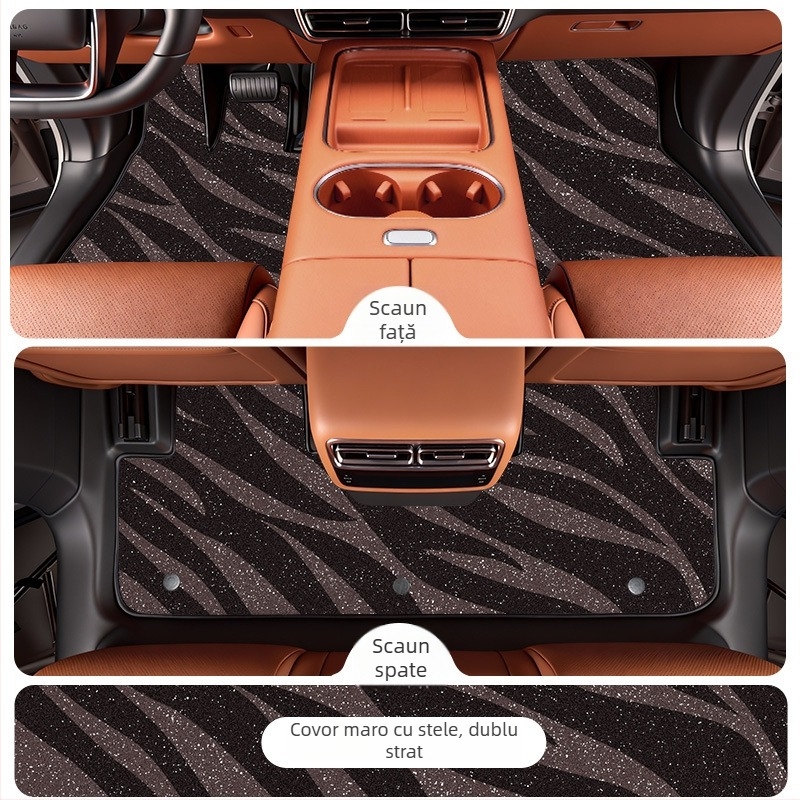Covorașe de podea din TPE pentru Li Auto i6 2025, specifice vehiculului, personalizabile, imprimare logo disponibil