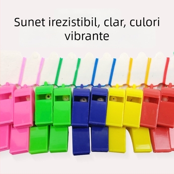 Fluier din metal-plastic pentru copii – fluier sportiv, pachet 10 bucăți, potrivit pentru baschet, alergare, tenis de masă și badminton