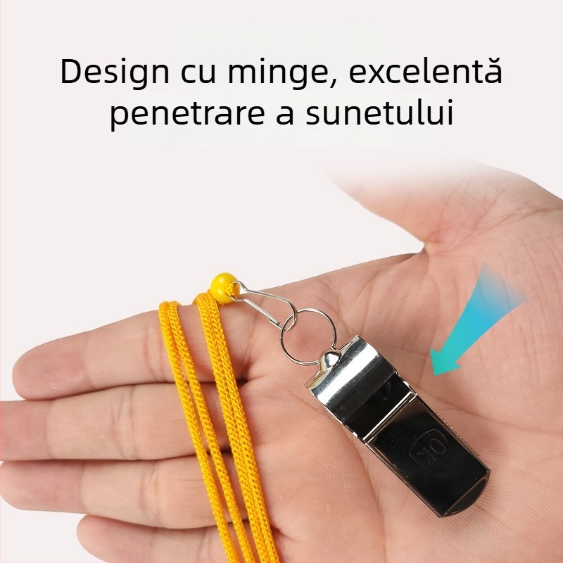 Fluier din metal-plastic pentru copii – fluier sportiv, pachet 10 bucăți, potrivit pentru baschet, alergare, tenis de masă și badminton