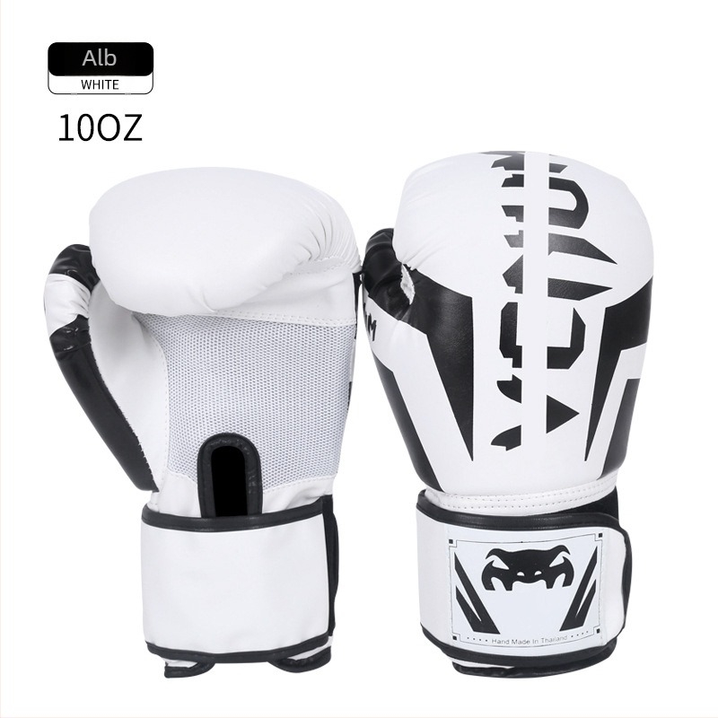 Mănuși de box, material PU, design vertical, brand Peace and Prosperity, ediție pentru copii, pentru arte marțiale, fitness și autoapărare.