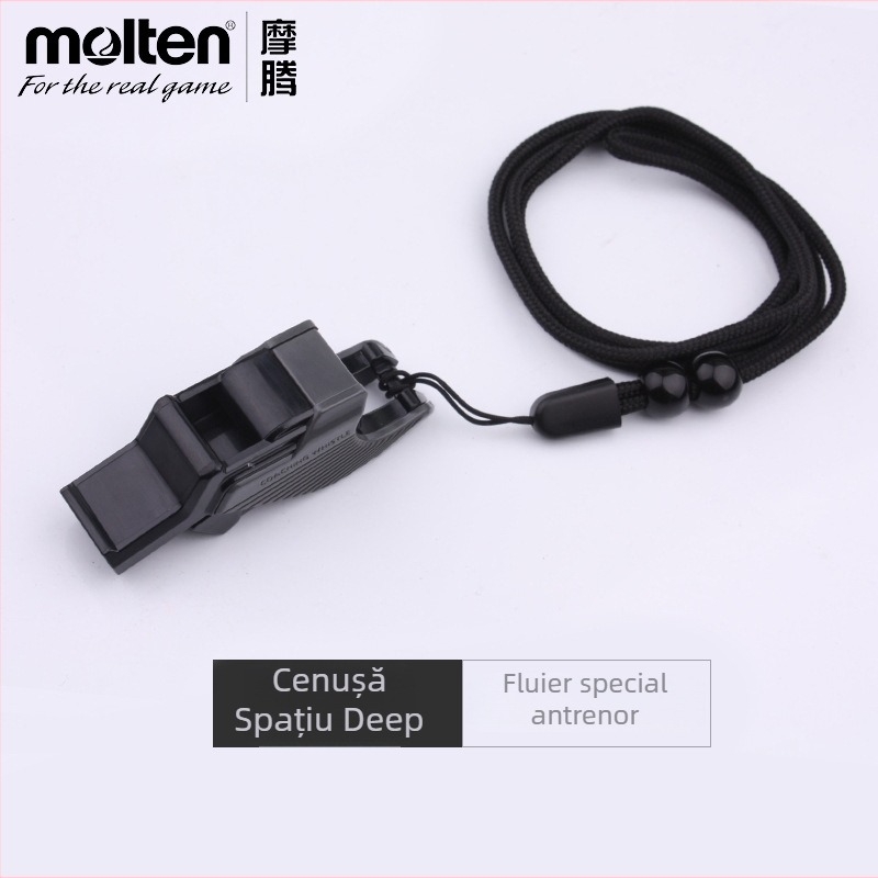 Fluier Molten pentru antrenamente, material ABS, pentru baschet, fotbal și volei, model RA0110