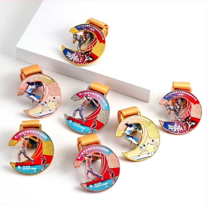 Medalie metal Taekwondo – Personalizabilă, memorială pentru competiții, cadou de afaceri (Material: aliaj de zinc)