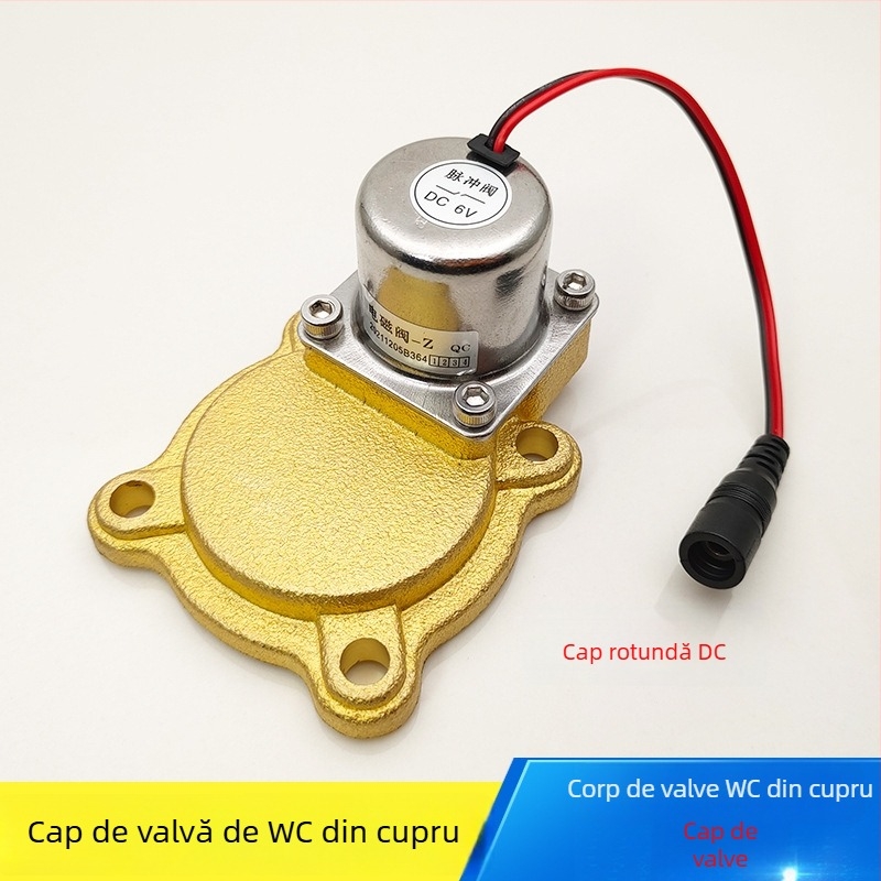 Senzor de spălare pentru toaletă – supapă electromagnetică, diafragmă și garnitură din cauciuc pentru toalete de tip squat