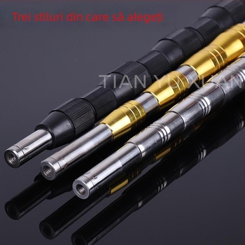 Țeavă telescopic din oțel inoxidabil, reglabilă și extensibilă, pentru cules fructe, suliță de pescuit, stâlp pentru nuca de betel și stâlp pentru con de pin, grosime 0,8 mm