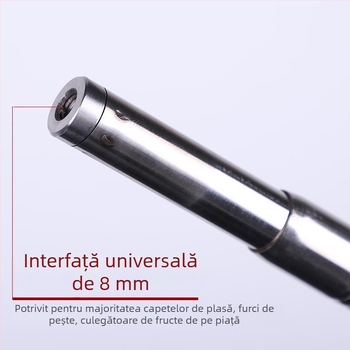Țeavă telescopic din oțel inoxidabil, reglabilă și extensibilă, pentru cules fructe, suliță de pescuit, stâlp pentru nuca de betel și stâlp pentru con de pin, grosime 0,8 mm