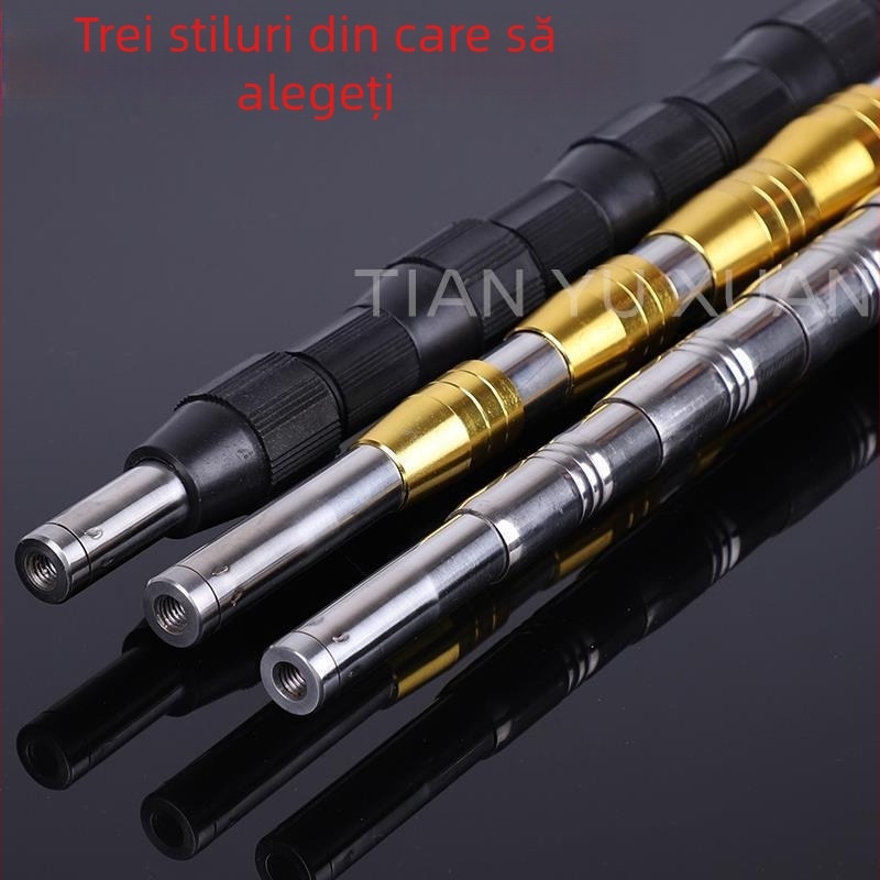 Țeavă telescopic din oțel inoxidabil, reglabilă și extensibilă, pentru cules fructe, suliță de pescuit, stâlp pentru nuca de betel și stâlp pentru con de pin, grosime 0,8 mm