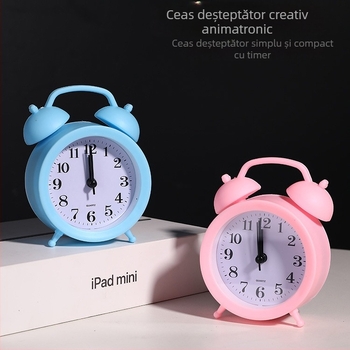 Ceas deșteptător Autonomy 633 cu afișaj LED și cadran analog, mișcare mecanică, alimentare cu baterie