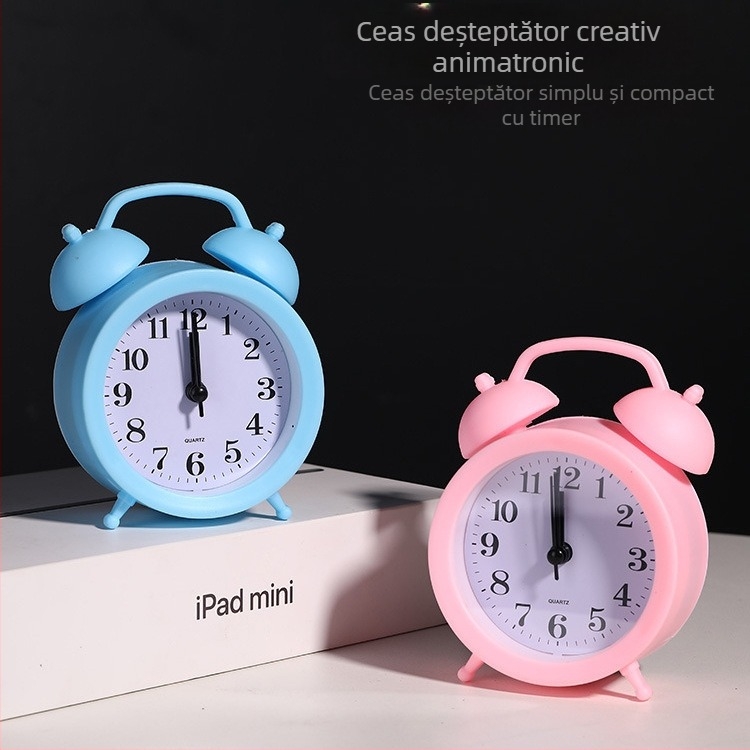 Ceas deșteptător Autonomy 633 cu afișaj LED și cadran analog, mișcare mecanică, alimentare cu baterie