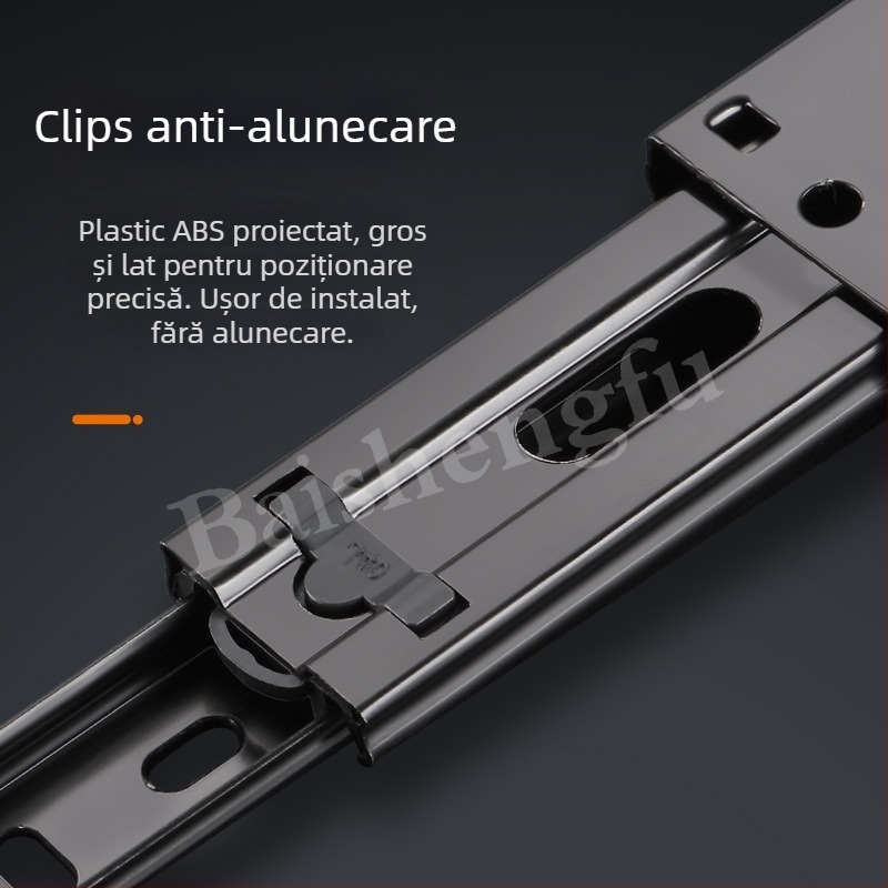 Ghidaj pentru sertar, oțel laminat la rece, finisaj electroplacat, Bai shengfu, stil lux ușor