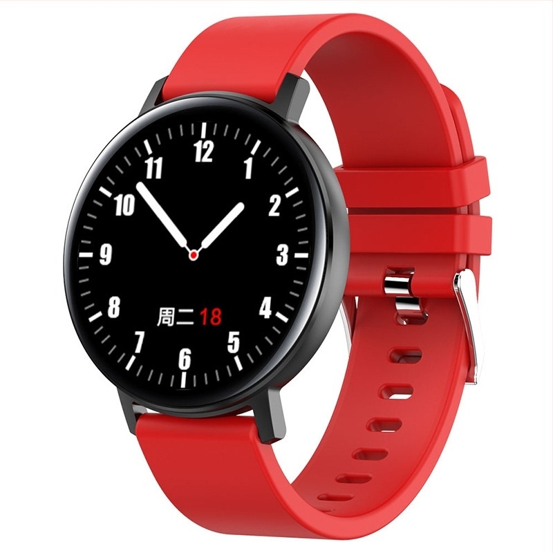 Bratara inteligenta R18t cu ecran tactil complet, monitorizare puls si tensiune arteriala, impermeabila, Bluetooth, autonomie baterie 7–14 zile.