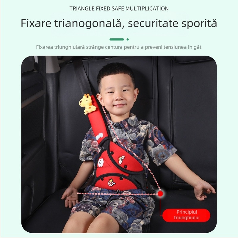Protecție Cartoon pentru centura de siguranță a mașinii pentru copii – Holder pentru reglarea centurii, Origine: Hebei, Brand: Other