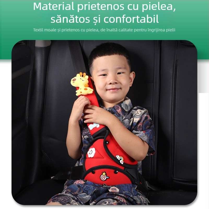 Protecție Cartoon pentru centura de siguranță a mașinii pentru copii – Holder pentru reglarea centurii, Origine: Hebei, Brand: Other