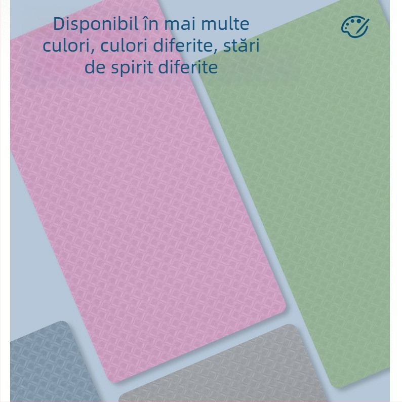 Covoraș de yoga TPE pentru familie, dublu, lat și gros pentru fitness acasă, absorbție a șocurilor și izolare fonică, 10 mm, dimensiuni 200×140/200×120/200×100