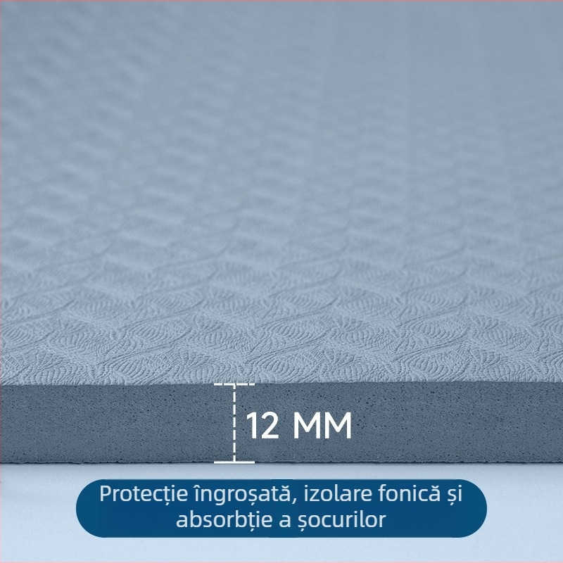 Covoraș de yoga TPE pentru familie, dublu, lat și gros pentru fitness acasă, absorbție a șocurilor și izolare fonică, 10 mm, dimensiuni 200×140/200×120/200×100