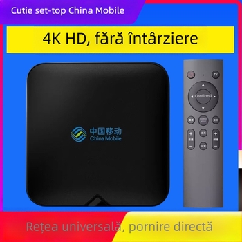 Box TV 4K cu Wi-Fi, slot TF, telecomandă Bluetooth, 16GB stocare