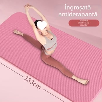 A1R covoraș de yoga pentru începători, izolare fonică, amortizare, aderență îmbunătățită, covoraș de fitness profesional pentru bărbați și femei, mai gros și mai lat, antiderapant interior