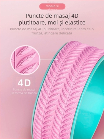 Roata de Yoga cu design Open-Back pentru îndreptări ale spatelui – pentru începători, echipament fitness, PP material, brand Shaking of the Ground