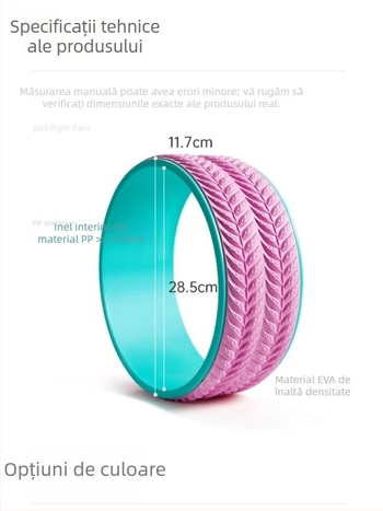 Roata de Yoga cu design Open-Back pentru îndreptări ale spatelui – pentru începători, echipament fitness, PP material, brand Shaking of the Ground