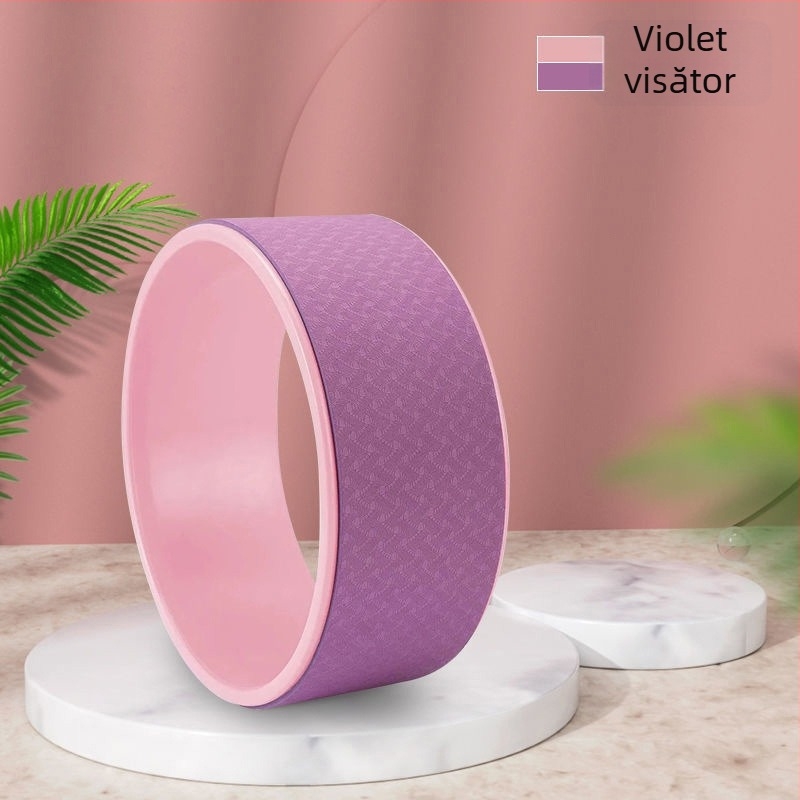 Roata de Yoga cu design Open-Back pentru îndreptări ale spatelui – pentru începători, echipament fitness, PP material, brand Shaking of the Ground