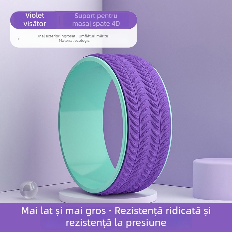 Roata de Yoga cu design Open-Back pentru îndreptări ale spatelui – pentru începători, echipament fitness, PP material, brand Shaking of the Ground