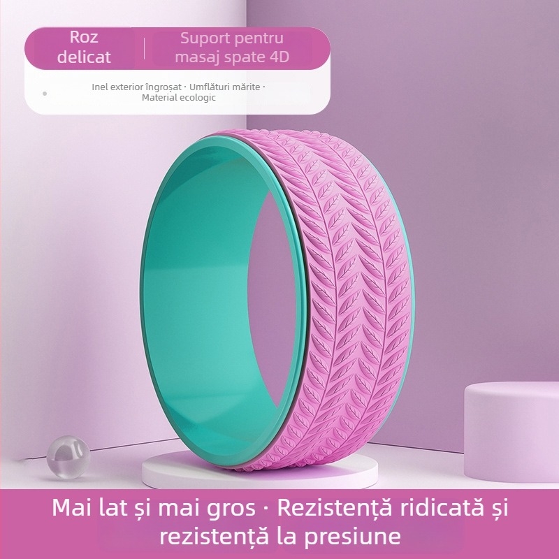 Roata de Yoga cu design Open-Back pentru îndreptări ale spatelui – pentru începători, echipament fitness, PP material, brand Shaking of the Ground