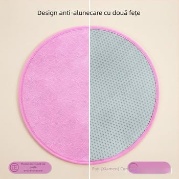 Covoraș EVA pentru sărit cu coarda, antiderapant, silențios, formă rotundă, grosime 0.9 cm, greutate 500 g, potrivit pentru alergare și fitness