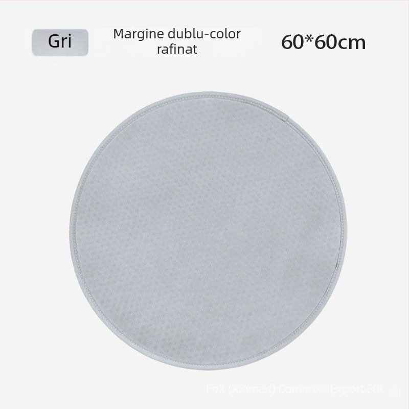 Covoraș EVA pentru sărit cu coarda, antiderapant, silențios, formă rotundă, grosime 0.9 cm, greutate 500 g, potrivit pentru alergare și fitness