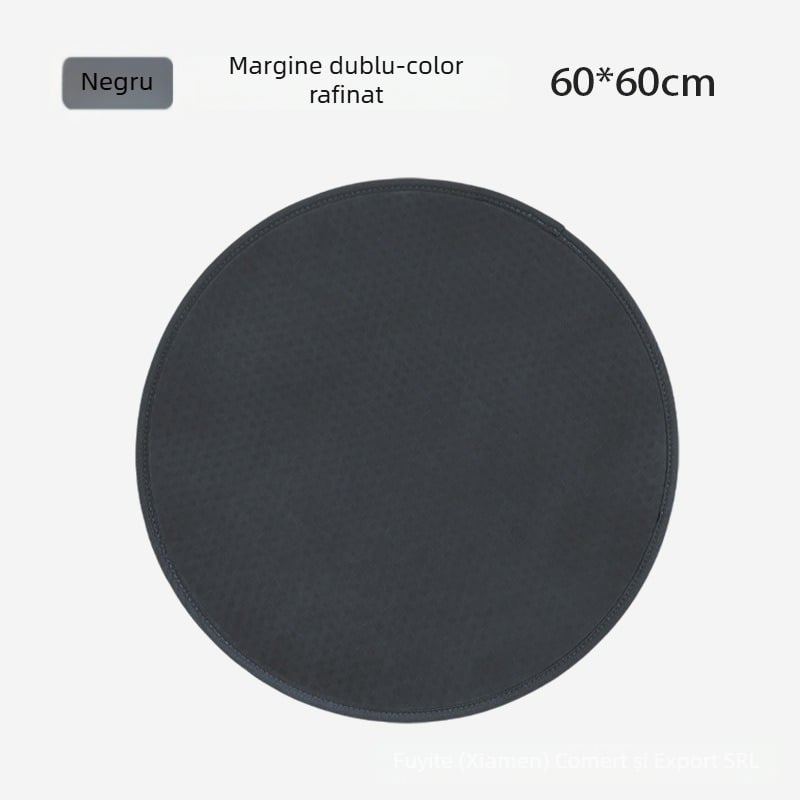 Covoraș EVA pentru sărit cu coarda, antiderapant, silențios, formă rotundă, grosime 0.9 cm, greutate 500 g, potrivit pentru alergare și fitness