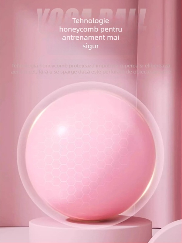 minge de yoga Cat Jia – PVC, greutate 100, este umflabilă, pentru reabilitare podea pelviană și fitness