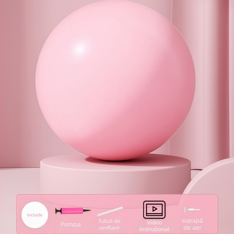 minge Pilates, îngroșată și anti-explozie, gonflabilă, PVC, 100 g, pentru utilizare acasă, yoga și reabilitare, antrenament de integrare senzorială pentru femei însărcinate și copii
