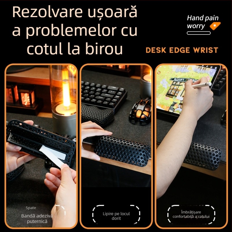 Pad pentru încheietură, Model 020-1, Rășină fotosensibilă flexibilă, 30 g, uz birou