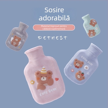 Sticlă de apă caldă umplută pentru abdomen, capacitate 350 ml, încălzire prin injecție de apă, greutate cu ambalaj 50, cutie 50 bucăți
