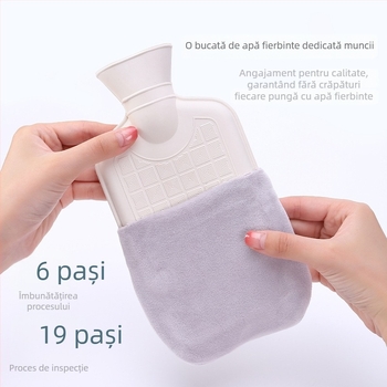 Sticlă de apă caldă umplută pentru abdomen, capacitate 350 ml, încălzire prin injecție de apă, greutate cu ambalaj 50, cutie 50 bucăți