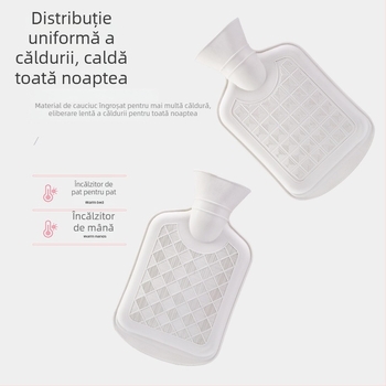 Sticlă de apă caldă umplută pentru abdomen, capacitate 350 ml, încălzire prin injecție de apă, greutate cu ambalaj 50, cutie 50 bucăți