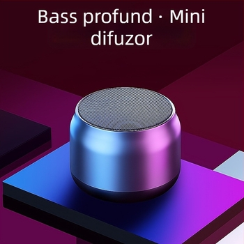 S100 mini boxă Bluetooth cu iluminare RGB, Bluetooth 5.0, 100 Hz–20 kHz, 3W, SNR ≥70 dB, baterie încorporată