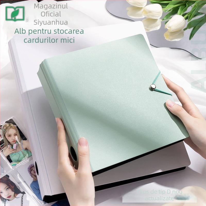 Four Seasons Album pentru carduri stelare, format loose-leaf, copertă PP, legare spirală, 50 pagini