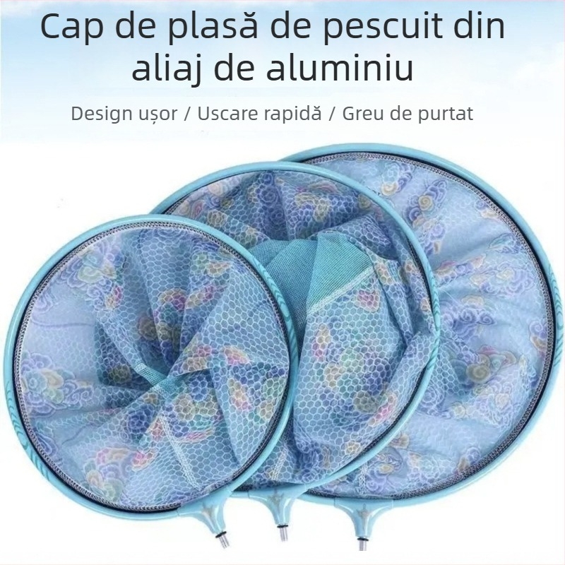 Plasă de pescuit cu husă — plasă fină anti-încâlcare, ultraușoară, adâncime 28 cm, sarcină 20 kg, cod Xc6512, plasă din nano-fibră