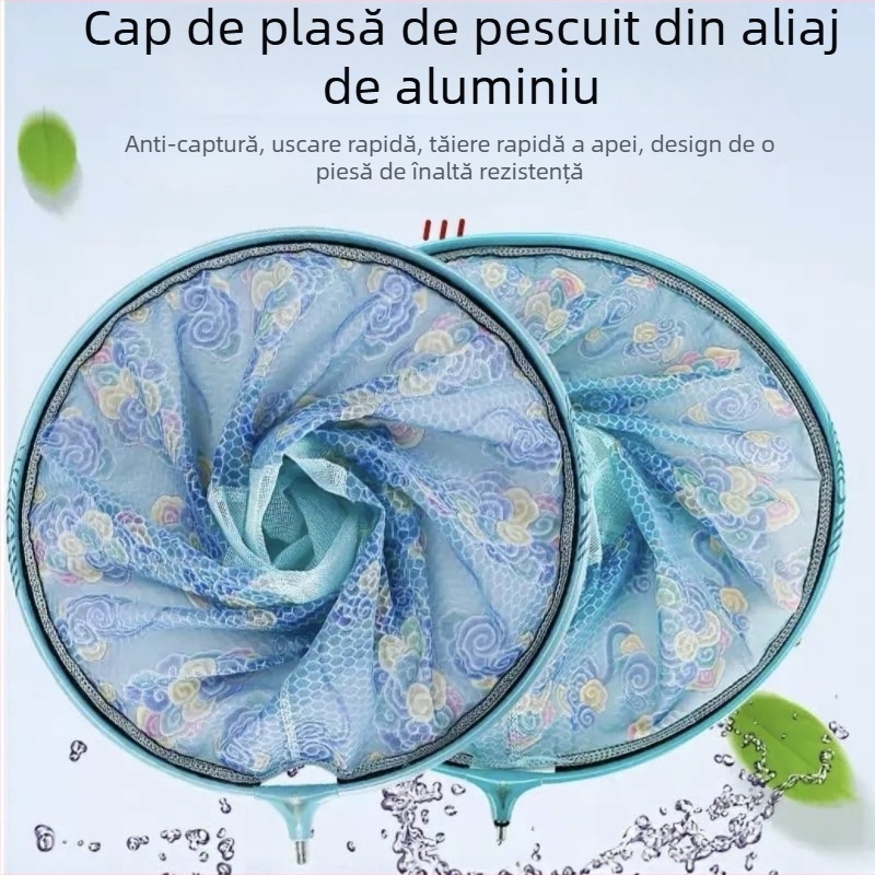 Plasă de pescuit cu husă — plasă fină anti-încâlcare, ultraușoară, adâncime 28 cm, sarcină 20 kg, cod Xc6512, plasă din nano-fibră