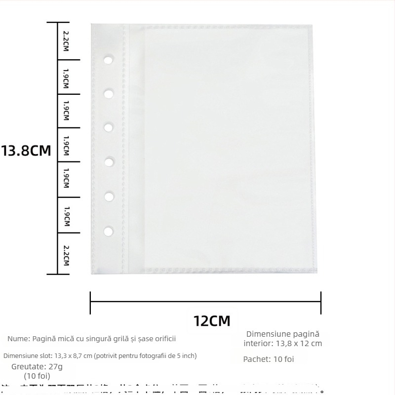 Album foto din piele PU cu file deschise, panglică și spațiu pentru carduri Polaroid, marca HISOCUTE