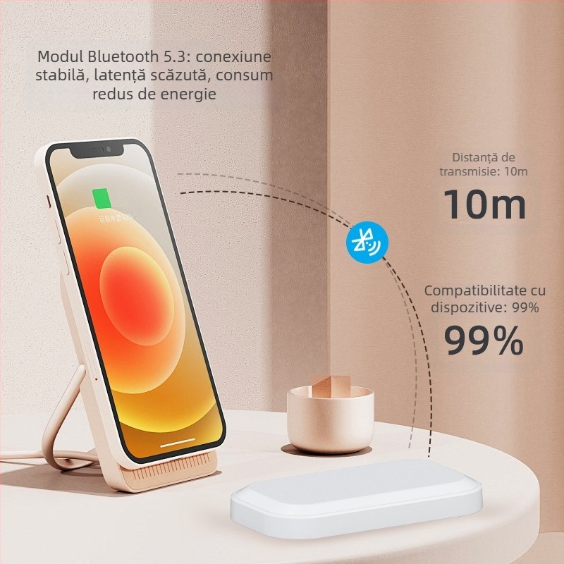 Boxă Bluetooth cu conductivitate osoasă, baterie încorporată 500–800 mAh, Bluetooth 5.3, interval de frecvențe 30 Hz–15 kHz, IPX1 rezistență la apă