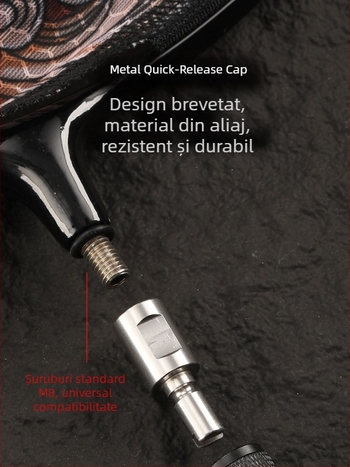 Mermaid undiță telescopică din carbon pentru plasă de pescuit