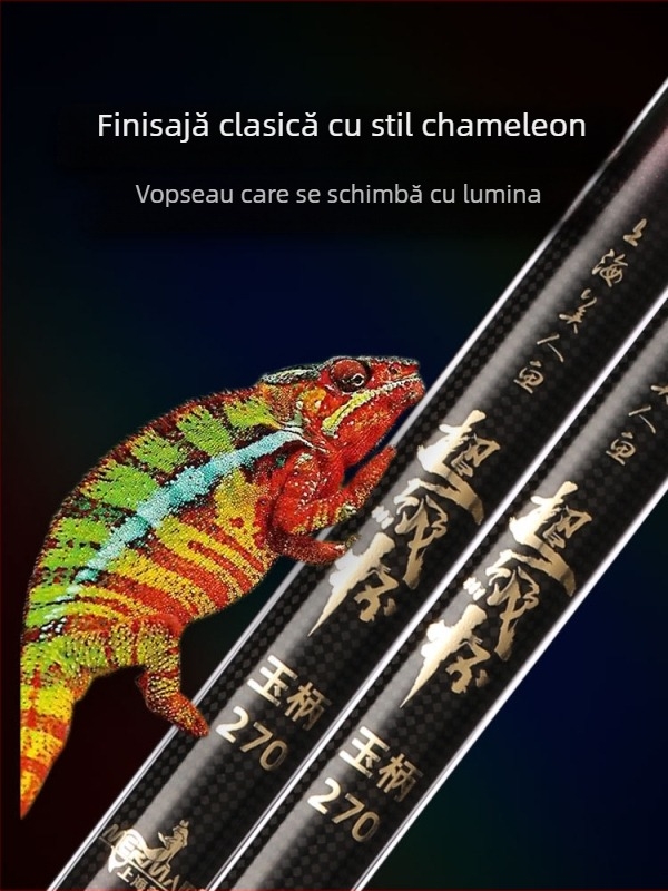 Mermaid undiță telescopică din carbon pentru plasă de pescuit